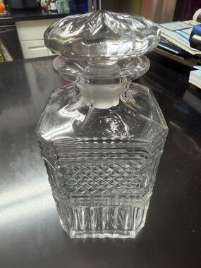Clear Glass Cut Decanter - Home Accents